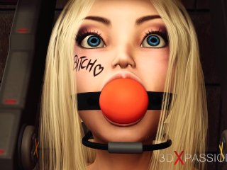 restricted, 3d porn, strap on, 3d animated
