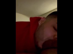 Sucking off curious dl Latino while his wife’s at work