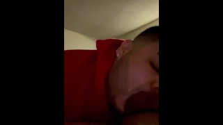 While His Wife Is At Work He Is Sucking On The Curious Dl Latino