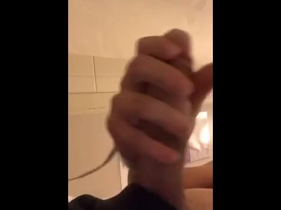 Jerks Off In Hospital Bathroom
