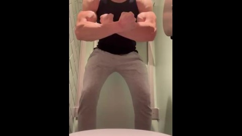 Straight Alpha Flexing His Muscles