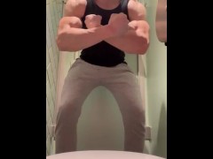 Straight Alpha Flexing His Muscles