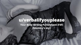 British Lesbian Audio F4F Mommy Writes On Your Body