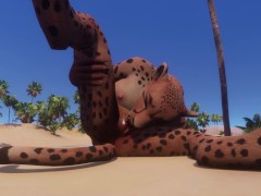 Video Furry Girl Mates With a Man | Furry monster| 3D Porn Wild Life