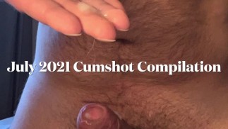 射精汇编（2021 年 7 月） 多次射精 口头男性高潮 POV 射精 白色未切割的鸡巴