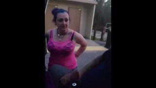 Slut Stepsister Notices Me Stroking My Cock