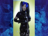 Kira Frost 11_Latexcatsuit with FemMask and blue Hair 01