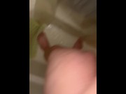 Preview 4 of Chubs Jerking off uncut dick in the shower
