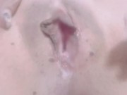 Preview 3 of Hentai Japanese amateur clitoris masturbation with wide open pussy white love juice overflows from t