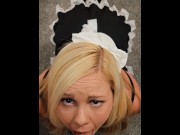Preview 4 of This Naughty Maid Not Only Cleans, She does Ass To Mouth and Swallows the Whole Load!