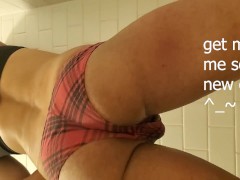 cutie destroys panties and just keeps gushing out more pee.
