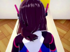 Fucking D.VA Hana Song from Overwatch Uncensored Hentai