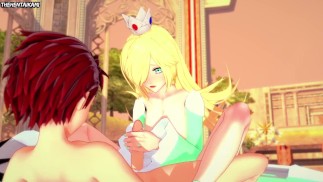 Принцесса Розалина из Super Mario Galaxy Hentai Uncensored