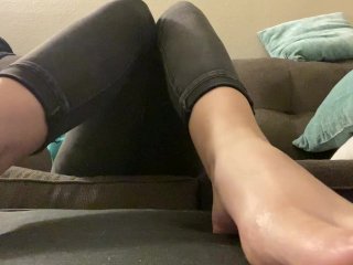 foot fetish, smoking, solo female, feet