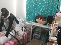 PVC Penguin Cosplay Gasmask Breathplay Sissy Hump Inflatable - Screenshot 14 of 16 - Pvc
