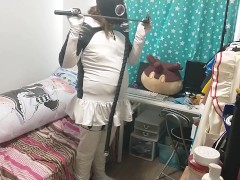PVC Penguin Cosplay Gasmask Breathplay Sissy Hump Inflatable - Screenshot 6 of 16 - Breath Control