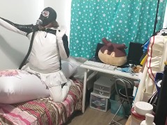 PVC Penguin Cosplay Gasmask Breathplay Sissy Hump Inflatable - Screenshot 7 of 16 - Bdsm