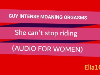 彼は強烈で大声でうめき声のオルガスムを持っています-彼女は彼を速く射精させます-（女性のためのオーディオ）