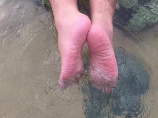 australian, beach, kink, feet
