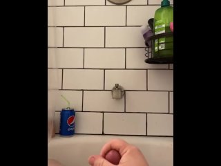Jacking off in the bath