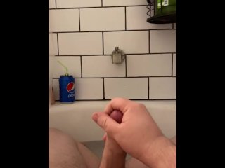 Jacking off in the bath