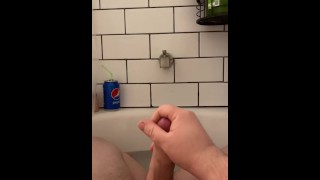 Jacking off in the bath
