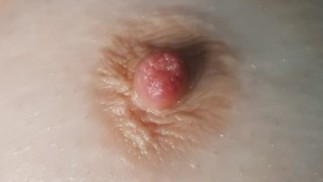 CLOSEUP Nipples Getting Hard