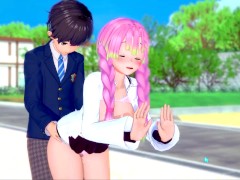 【エロゲーコイカツ！】鬼滅の刃 甘露寺蜜璃3DCG巨乳アニメ動画[Hentai Game Koikatsu! Demon Slayer Mitsuri Kanroji(Anime 3DCG Video