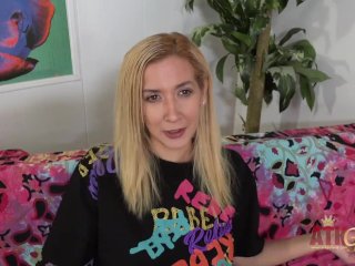 Interview and behind the scenes with Lilith MoaningStar showing off that pussy and talking about fuc