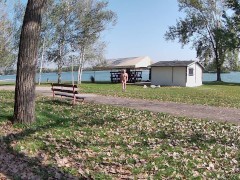 Naked at a buffet on the beach