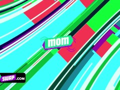 Video Mom Swap - Gorgeous Big Titted Milfs Help Their Spoiled Stepsons To Get Along With Each Other