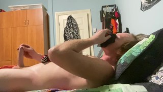 Roommates panties jerk off.  Cum on panties. Ginger uncut
