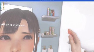 Sex In VR Kanojo's Bathroom