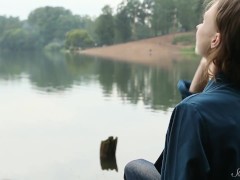 Sensual Teen Ballerina in the Nude on the Couch