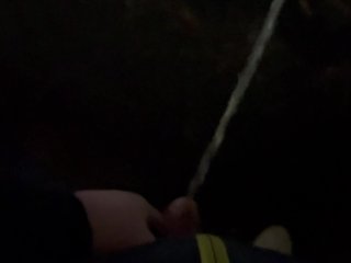 Taking a piss on a campground in Olympic Nationalpark