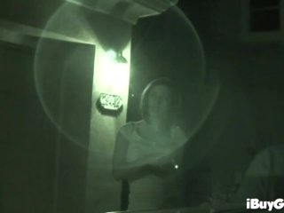 Sexy busty teen sucks cock in POV