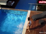 Preview 1 of WHITEBOXXX - Spanish Hairy Teen Ginebra Bellucci Romantic Outdoor Sex - LETSDOEIT