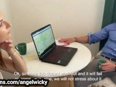 Video Angel Wicky fuck the business meeting!