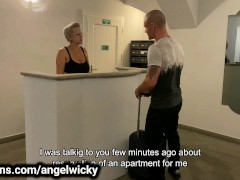 Video Angel Wicky seduces guest