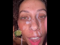 Naughty girl catching Santas snow💦 - Screenshot 9 of 16 - Cum