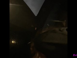 Fucking Hot Babe In Tesla_Car Self Driving AtNight