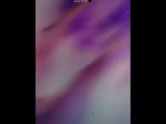 Fun showering in purple color! 