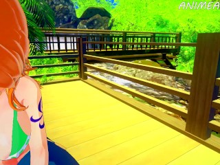 One Piece Hentai: Nami Sucks Luffy_Big Cock Until Cum_In Mouth