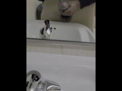 Cumming in the bathroom at work!