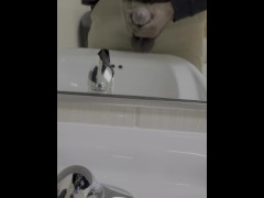 Cumming in the bathroom at work!