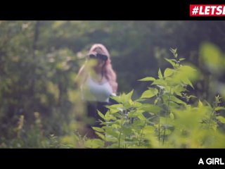 AGIRLKNOWS - Vanessa Decker And Angel Wicky Busty Lesbian Outdoor Pussy Orgasms