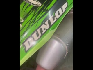 Fucking motorbike exhaust