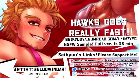 Meu herói Academia HAWKS vai muito rápido!! - Pronomes femininos art:bludwingart