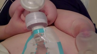 Packing Bags With Bbw TITTIES After Pumping