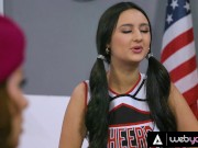 Preview 2 of Cheerleader Eliza Ibarra Gets Wild With Kendra Spade And Vanna Bardot While In Detention